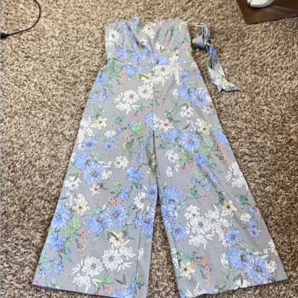 H&M Strapless Floral Print Crop Jumpsuit - Picture 5 of 7